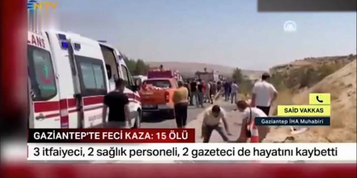 Bir gazetecinin en zor anı: Kazayı anlatırken gözyaşlarına boğuldu