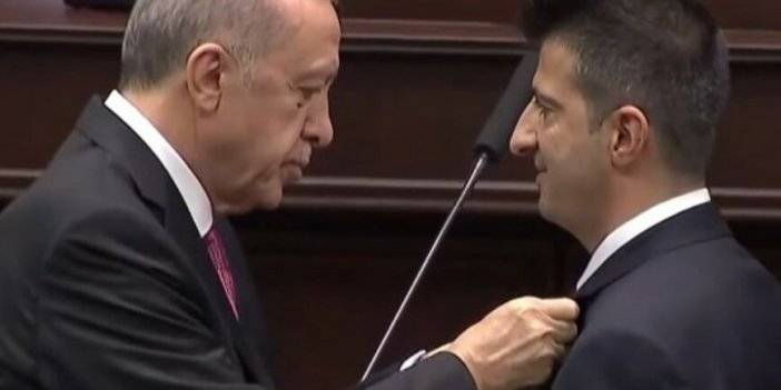 Mehmet Ali Çelebi’nin rozetini Erdoğan taktı