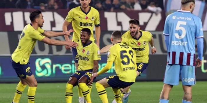 Fenerbahçe, Trabzonspor'u deplasmanda 3-2 yendi