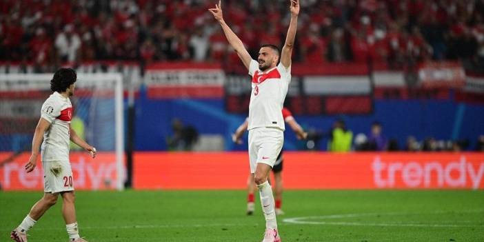 Avusturya'ya 2 gol atan Merih Demiral'dan bozkurt işareti