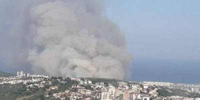 Hatay'daki Orman Yangını Yerleşim Yerlerini Tehdit Ediyor