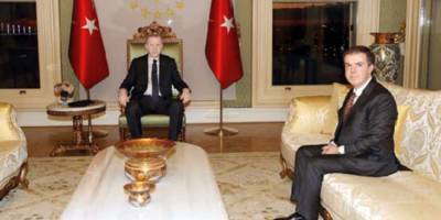Cumhurbaşkanı Erdoğan, Ahmet Mücahid Ören'i Vahdettin Köşkü’nde kabul etti