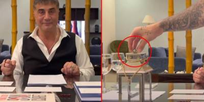 Sedat Peker masayı yumruklayınca düşen yüzüğüyle mesaj verdi