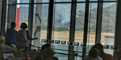 Dalaman Havalimanı yakınında yangın