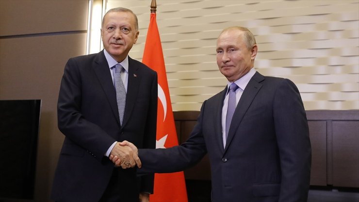Türkiye Cumhurbaşkanı Erdoğan İle Rusya Devlet Başkanı Putin'in Görüşmesi Başladı