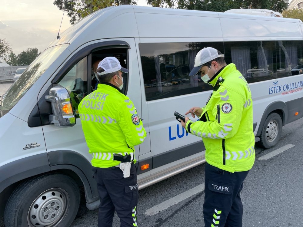 Beşiktaş’ta okul taşıtlarına yönelik denetim