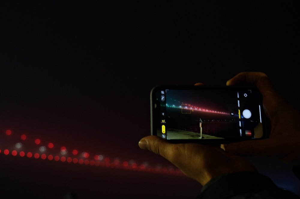 Fatih Sultan Mehmet Köprüsü, Azerbaycan bayrağı renkleri ile ışıklandırıldı