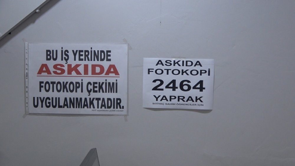 Askıda ekmekten sonra ‘Askıda fotokopi’